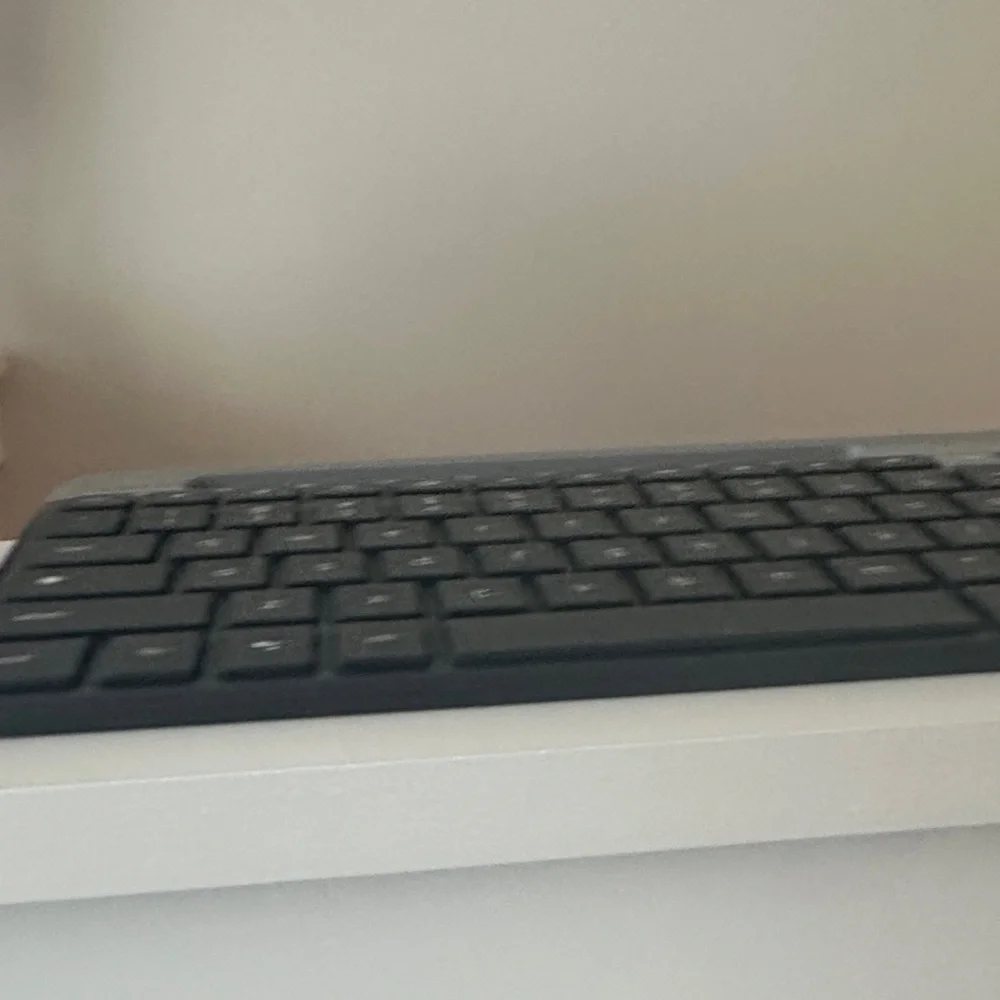 Logitech Slim Wireless Keyboard - Black and Gray